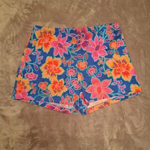 Johnny Was Womens XL Daniela Pima Cotton Modal Boho Soft Floral Pajama Shorts